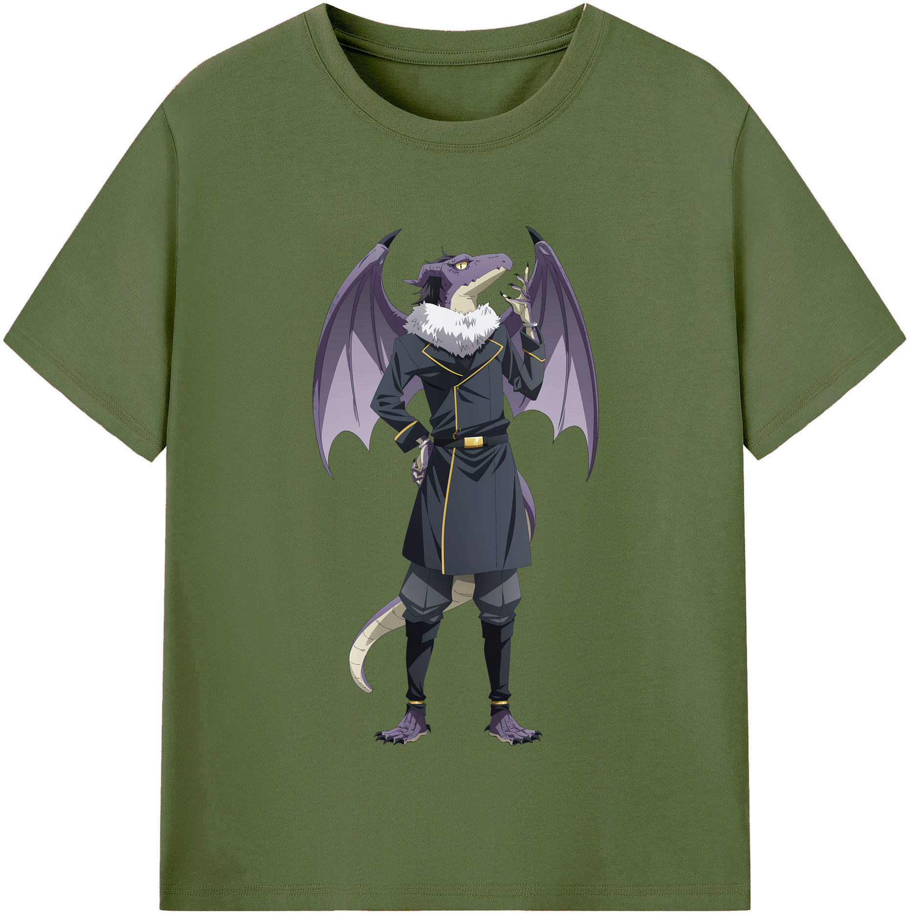 （画像用） 転スラ Regarding Reincarnated to Slime 綿100％半袖Tシャツ（フロントプリント）